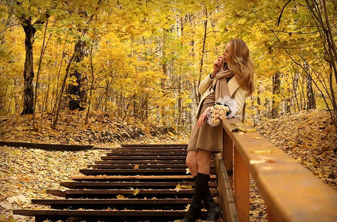 Как Сделать Красивые Фото В Лесу Осенью
